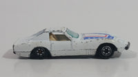 Yatming No. 1002 Chevrolet Corvette Racer White Die Cast Toy Car Vehicle