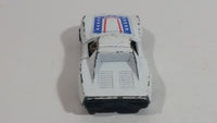 Yatming No. 1002 Chevrolet Corvette Racer White Die Cast Toy Car Vehicle