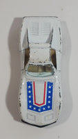 Yatming No. 1002 Chevrolet Corvette Racer White Die Cast Toy Car Vehicle