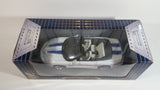 Yatming Road Signature Collector's Edition 1999 Pontiac Firebird Trans Am Convertible White with Blue Stripes 1/18 Scale Die Cast Toy Car Vehicle In Box