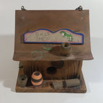 Folk Art Bait Shop Building Wooden Model with Copper Metal Roof Fishing Sportsmen Outdoors Cabin Rustic Collectible