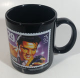 1992 U.S. Postal Service Elvis Presley 29 Cent Stamp Black Ceramic Coffee Mug