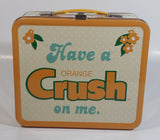 2010 Dr. Pepper Seven Up Have a Orange Crush on me Tin Metal Lunch Box Beverage Soda Pop Collectible