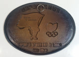 Rare Seoul 1988 Games of the XXIVTH Olympiad Olympics Brass Composite Metal Wall Plaque Hanging