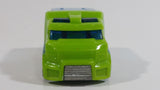 2011 Hot Wheels City Works Rapid Response Ambulance Lime Green Die Cast Toy Car Emergency Rescue Vehicle