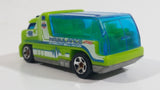 2011 Hot Wheels City Works Rapid Response Ambulance Lime Green Die Cast Toy Car Emergency Rescue Vehicle