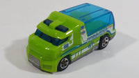 2011 Hot Wheels City Works Rapid Response Ambulance Lime Green Die Cast Toy Car Emergency Rescue Vehicle