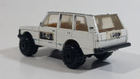 1989 Hot Wheels Range Rover T-60 Sticker Tampos White Die Cast Toy Car Vehicle