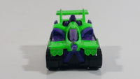 1995 Hot Wheels Treadator Bright Green and Purple Die Cast Toy Car Vehicle