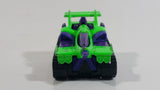 1995 Hot Wheels Treadator Bright Green and Purple Die Cast Toy Car Vehicle