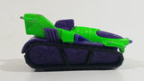 1995 Hot Wheels Treadator Bright Green and Purple Die Cast Toy Car Vehicle