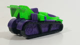 1995 Hot Wheels Treadator Bright Green and Purple Die Cast Toy Car Vehicle