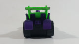 1995 Hot Wheels Treadator Bright Green and Purple Die Cast Toy Car Vehicle