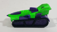 1995 Hot Wheels Treadator Bright Green and Purple Die Cast Toy Car Vehicle