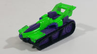 1995 Hot Wheels Treadator Bright Green and Purple Die Cast Toy Car Vehicle