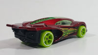 2015 Hot Wheels Nitrobot Attack Side Draft Dark Red Die Cast Toy Car Vehicle