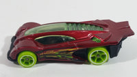 2015 Hot Wheels Nitrobot Attack Side Draft Dark Red Die Cast Toy Car Vehicle