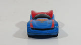 2012 Hot Wheels DC Universe Character Cars Superman Blue Red Cape Die Cast Toy Car Vehicle