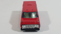 Vintage Yatming No. 1501 Ford Econoline E-150 Fire Brigade Red Van Die Cast Toy Car Emergency Rescue Vehicle