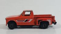 1980s Yatming Chevrolet LUV Stepside Pickup Truck Orange No. 1700 Die Cast Toy Car Vehicle