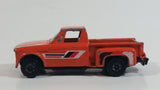 1980s Yatming Chevrolet LUV Stepside Pickup Truck Orange No. 1700 Die Cast Toy Car Vehicle