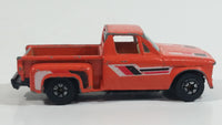 1980s Yatming Chevrolet LUV Stepside Pickup Truck Orange No. 1700 Die Cast Toy Car Vehicle