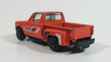 1980s Yatming Chevrolet LUV Stepside Pickup Truck Orange No. 1700 Die Cast Toy Car Vehicle