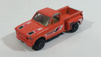 1980s Yatming Chevrolet LUV Stepside Pickup Truck Orange No. 1700 Die Cast Toy Car Vehicle