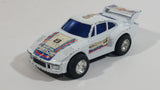 Vintage Martini Porsche #8 White Pullback Friction Race Car Die Cast Toy Vehicle - Made in Hong Kong