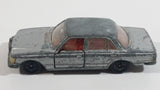 Vintage 1978 Tomica Mercedes Benz 450 SEL 1/57 Scale Silver Die Cast Toy Car Vehicle with Opening Doors