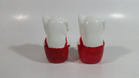 Pigs in Red Overalls Decorative Ceramic Salt and Pepper Shakers