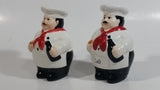 Fat Chubby Chef Decorative Ceramic Salt and Pepper Shakers