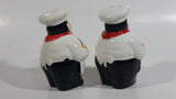 Fat Chubby Chef Decorative Ceramic Salt and Pepper Shakers