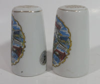 Vintage Expo '74 World's Fair Spokane Washington Fine China Salt and Pepper Shakers Travel Souvenir Collectible