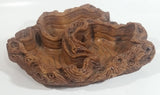 Coco Joe's Heavy Hapa Wood. Tree Stump design, 3 Compartment Candy Serving Dish