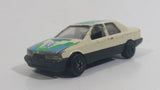 Yatming No. 815 Ford Sierra Sapphire #15 Cream White with Blue Green Die Cast Toy Car Vehicle