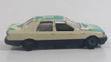 Yatming No. 815 Ford Sierra Sapphire #15 Cream White with Blue Green Die Cast Toy Car Vehicle