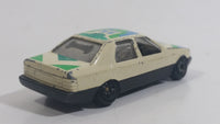 Yatming No. 815 Ford Sierra Sapphire #15 Cream White with Blue Green Die Cast Toy Car Vehicle