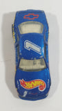 1995 Hot Wheels Race Team Series I Lumina Stocker #1 Metalflake Dark Blue Die Cast Toy Race Car Vehicle