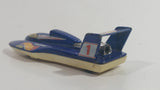 2005 Hot Wheels Hydroplane Metallic Blue Die Cast Toy Speed Boat Vehicle