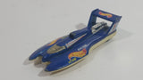 2005 Hot Wheels Hydroplane Metallic Blue Die Cast Toy Speed Boat Vehicle