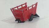 Vintage Majorette No. 323 Animal Trailer Red Die Cast Toy Farm Farming Vehicle