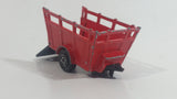 Vintage Majorette No. 323 Animal Trailer Red Die Cast Toy Farm Farming Vehicle