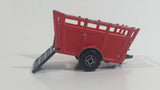 Vintage Majorette No. 323 Animal Trailer Red Die Cast Toy Farm Farming Vehicle