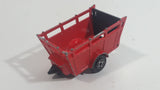 Vintage Majorette No. 323 Animal Trailer Red Die Cast Toy Farm Farming Vehicle