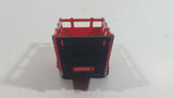 Vintage Majorette No. 323 Animal Trailer Red Die Cast Toy Farm Farming Vehicle
