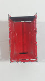 Vintage Majorette No. 323 Animal Trailer Red Die Cast Toy Farm Farming Vehicle