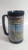 Thermo Serv Walt Disney Productions Disneyland Black Insulated Plastic Coffee Mug Collectible 6 1/2" Tall