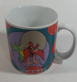 1994 Sakura Warner Bros Looney Tunes Yosemite Sam Cartoon Character Playing Basketball Ceramic Coffee Mug Television Collectible