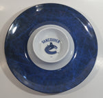 Vancouver Canucks NHL Ice Hockey Team Blue Plastic Nacho Serving Platter 13"